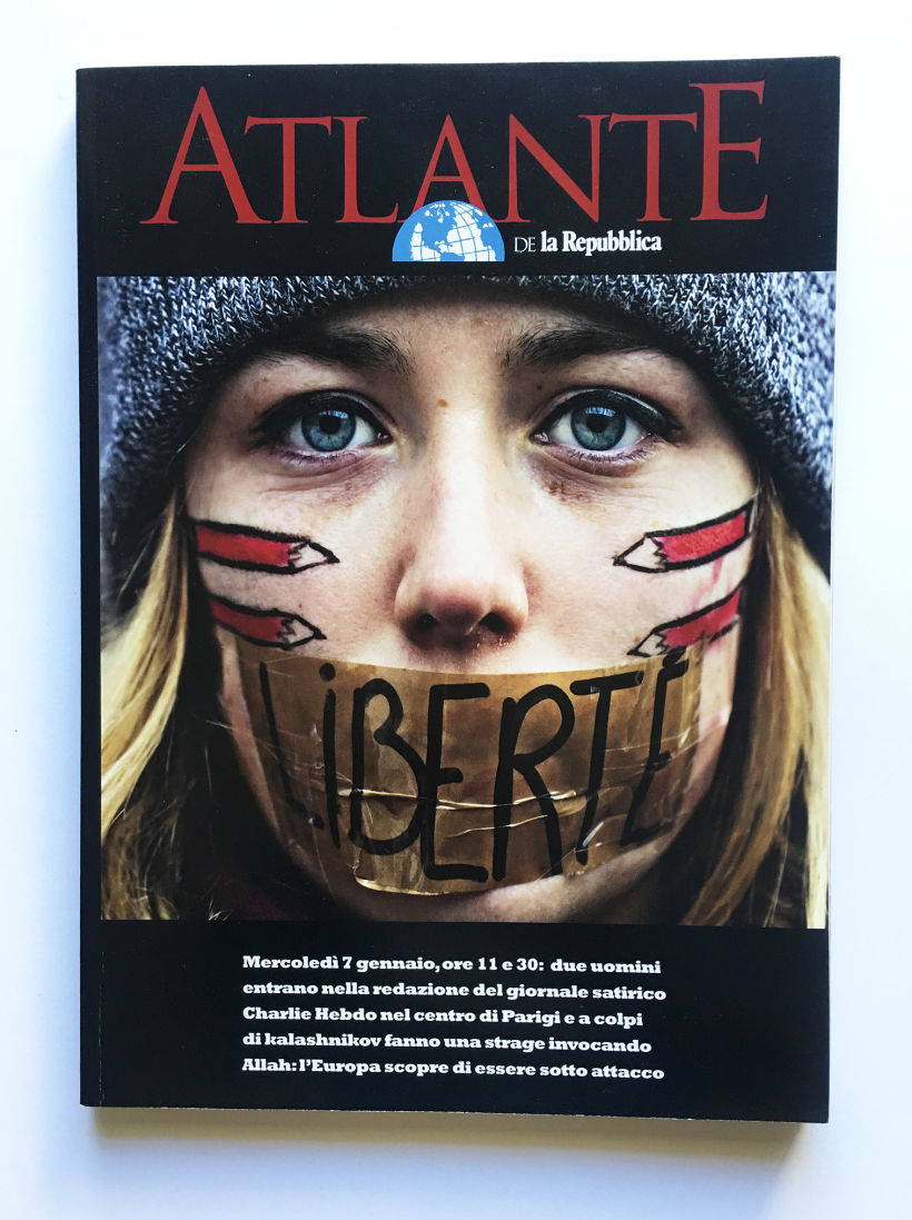 Supplemento dedicato all'attentato a Charlie Hebdo a Parigi
