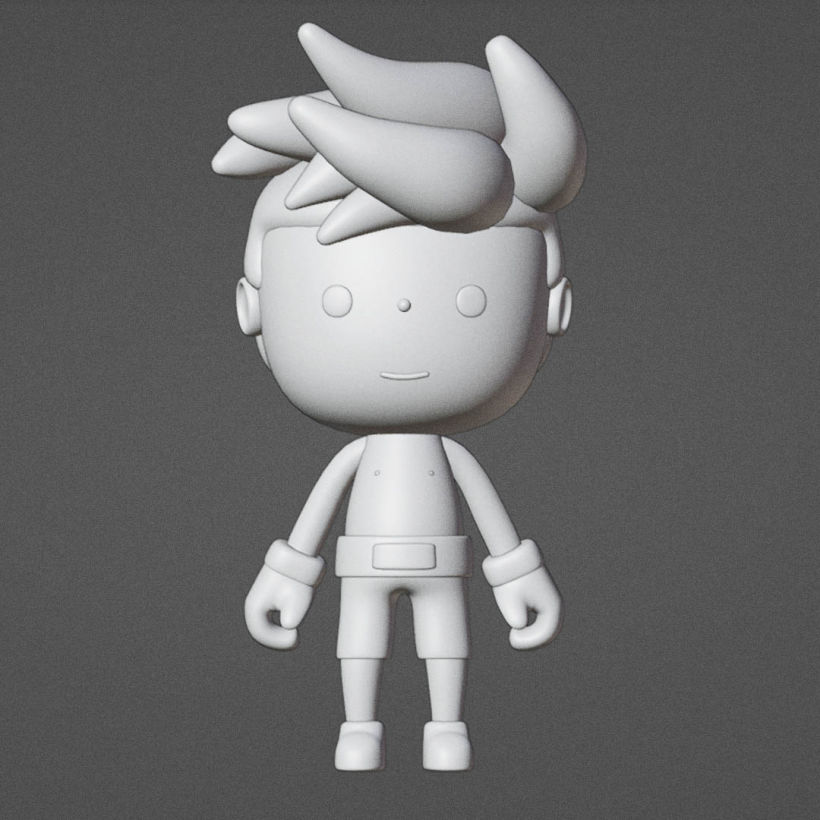 Creación de personajes kawaii en 3D con Blender  5