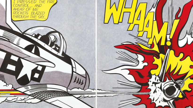 Lichtenstein a été inspiré par les bandes dessinées.