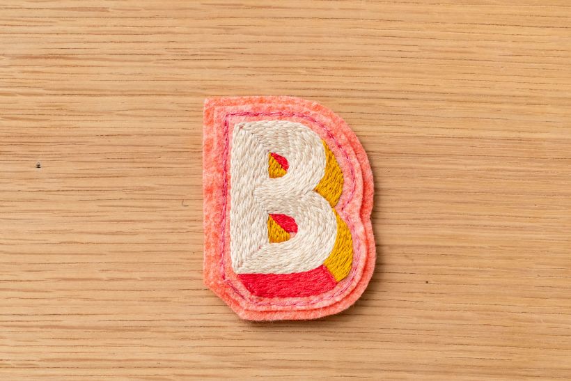 My project in Lettering for Embroidered Patches: Make a Wearable Statement course 4