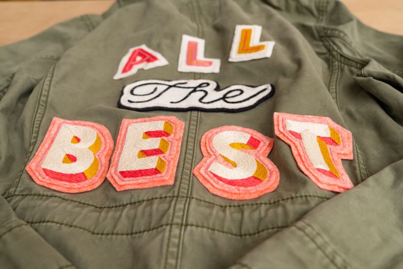 My project in Lettering for Embroidered Patches: Make a Wearable Statement course 8