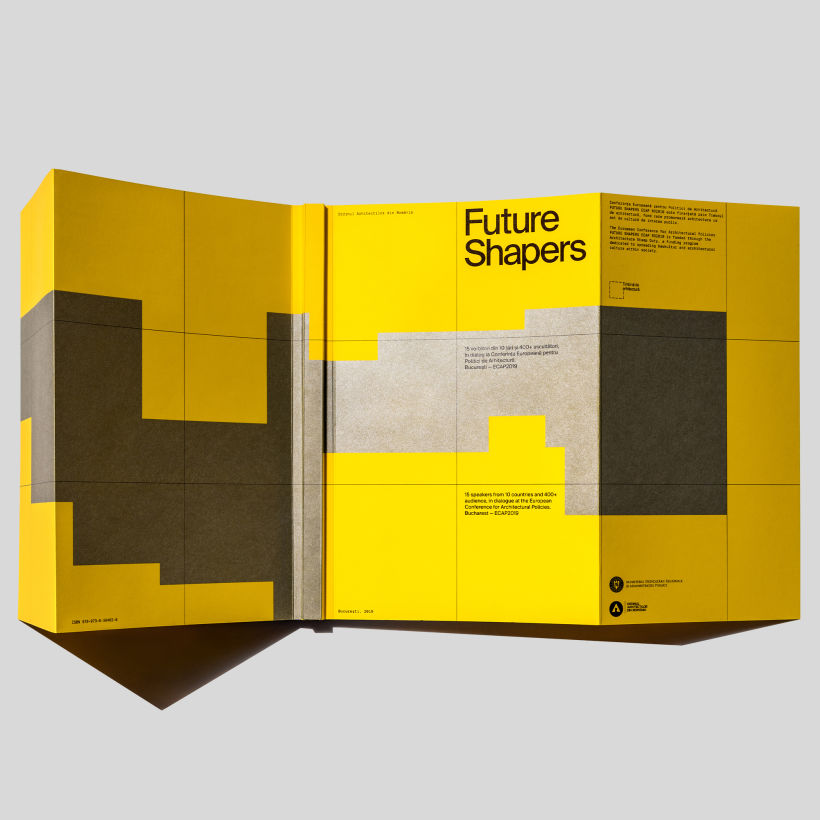 Future Shapers brochure cover flaps