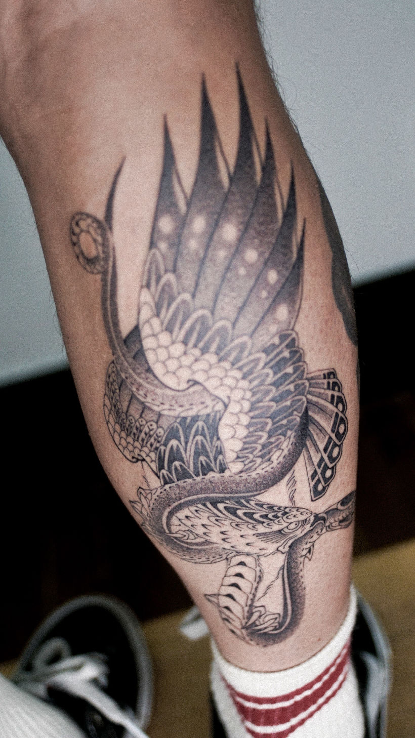 Tattoo uploaded by Erik Gutierrez  Chicano black  gray tattoo Mexican  eagle by Erik  Tattoodo