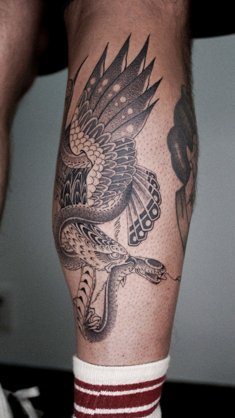 Update 92 about eagle and snake chest tattoo super hot  indaotaonec