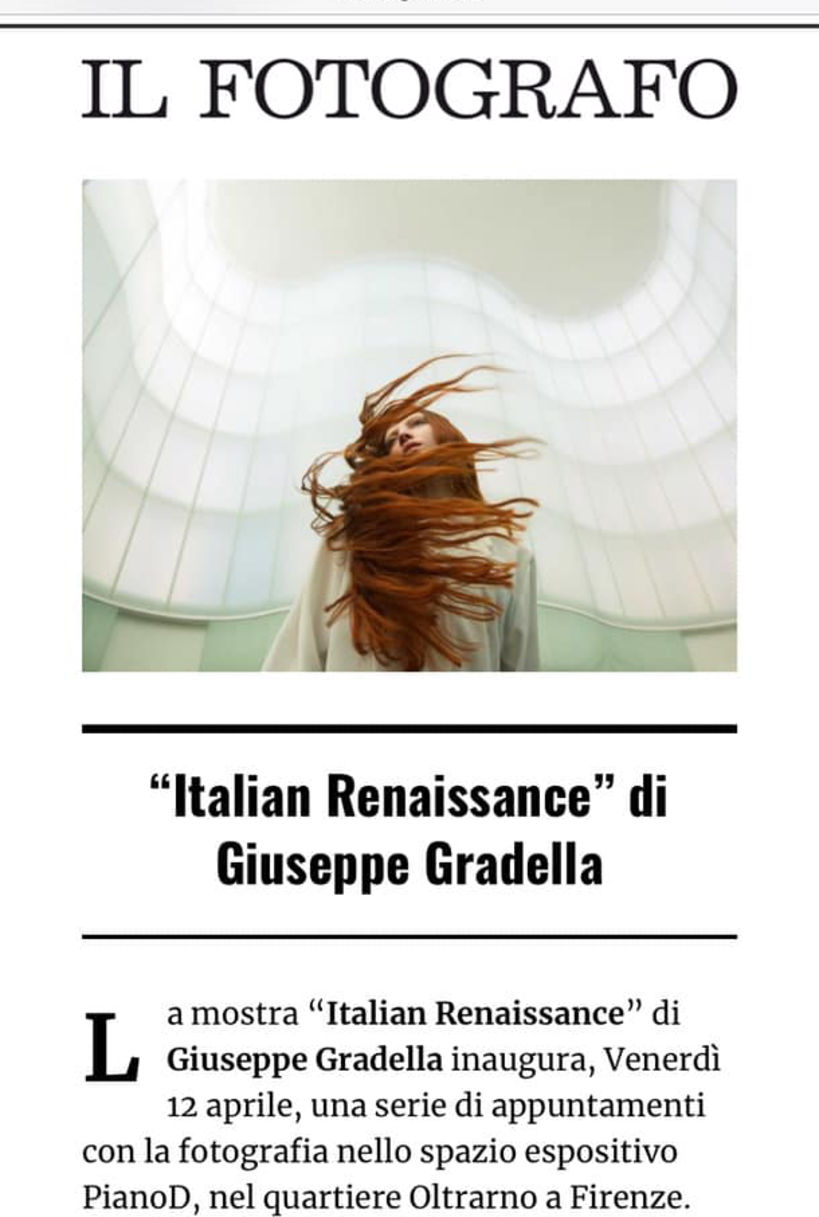 Articolo sulla rivista "Il Fotografo" della mia mostra a Firenze