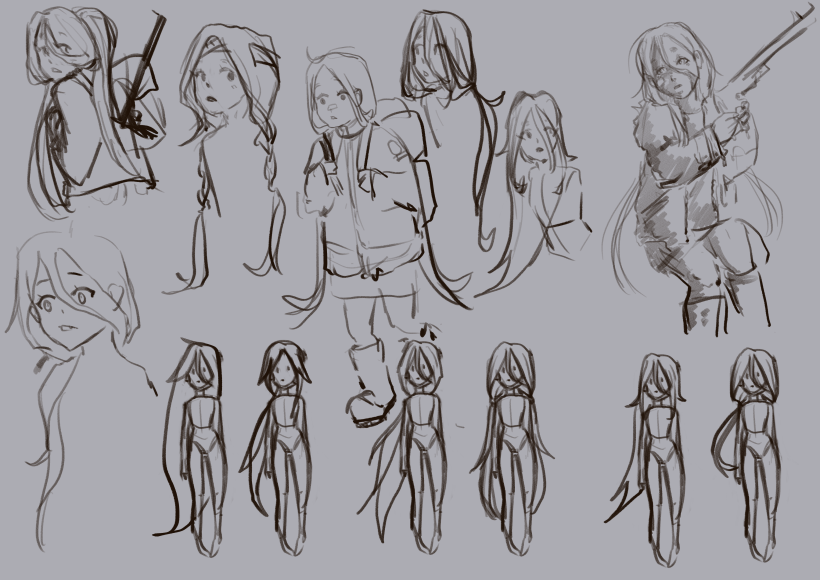 Aggregate more than 140 concept art character poses 