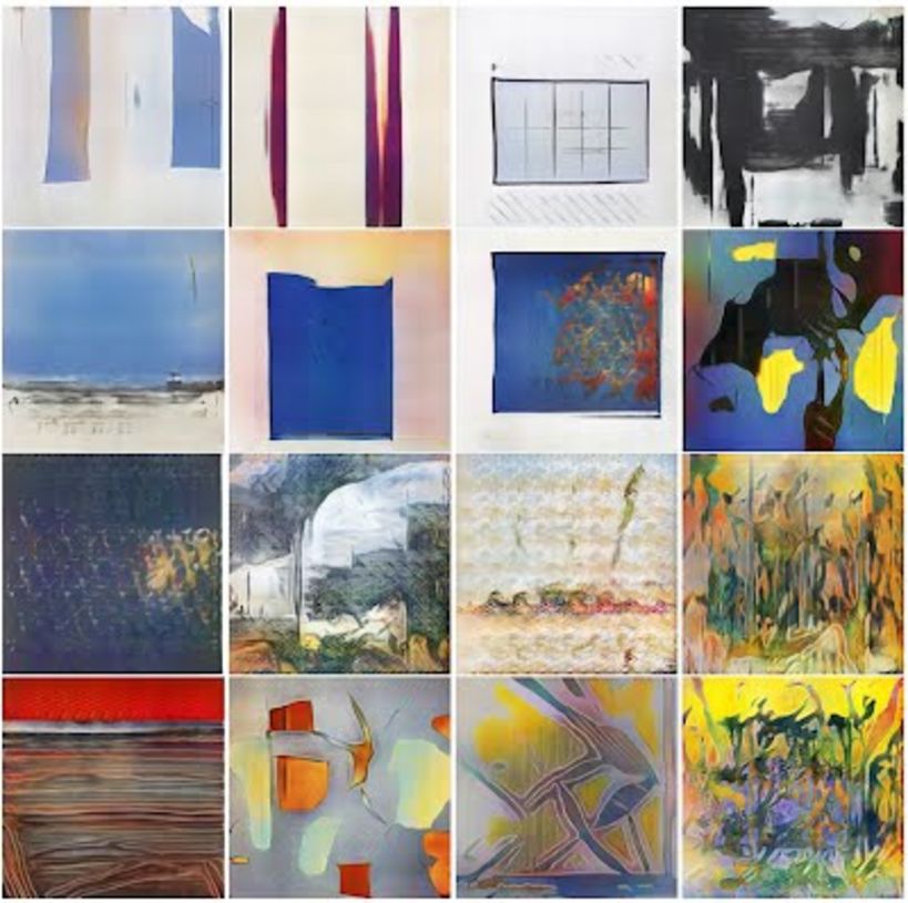 Examples of AICAN’s artwork. Image: Digital Humanities Research Laboratory at Rutgers.