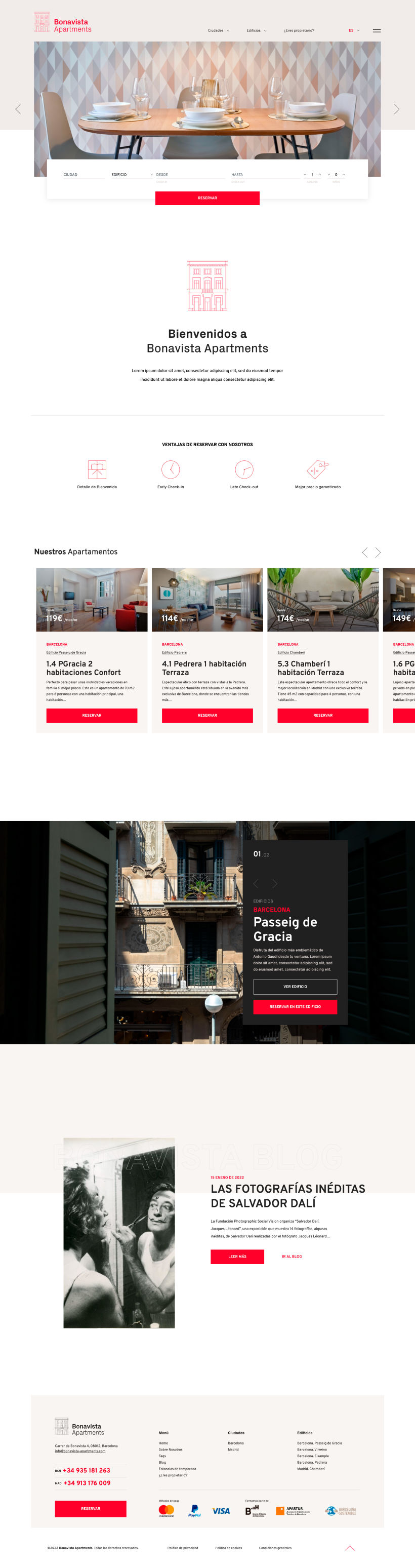 Bonavista Apartments (Maquetación Web) 2