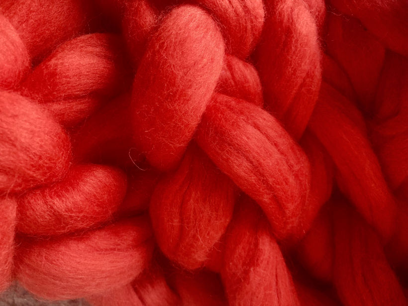 Mi Proyecto del curso: Introducción al arm knitting y teñido de lana 4