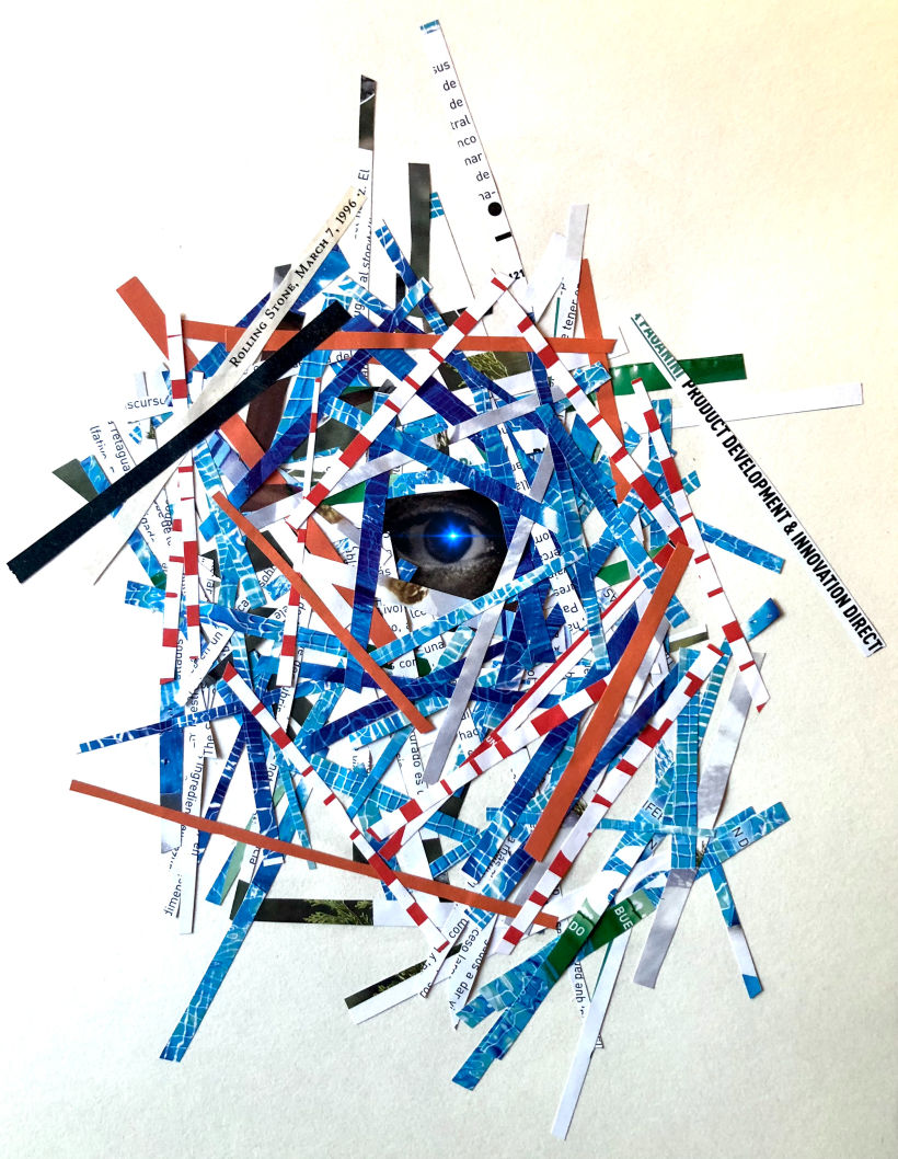 Title: Eye (Collage & mixmedia on paper)