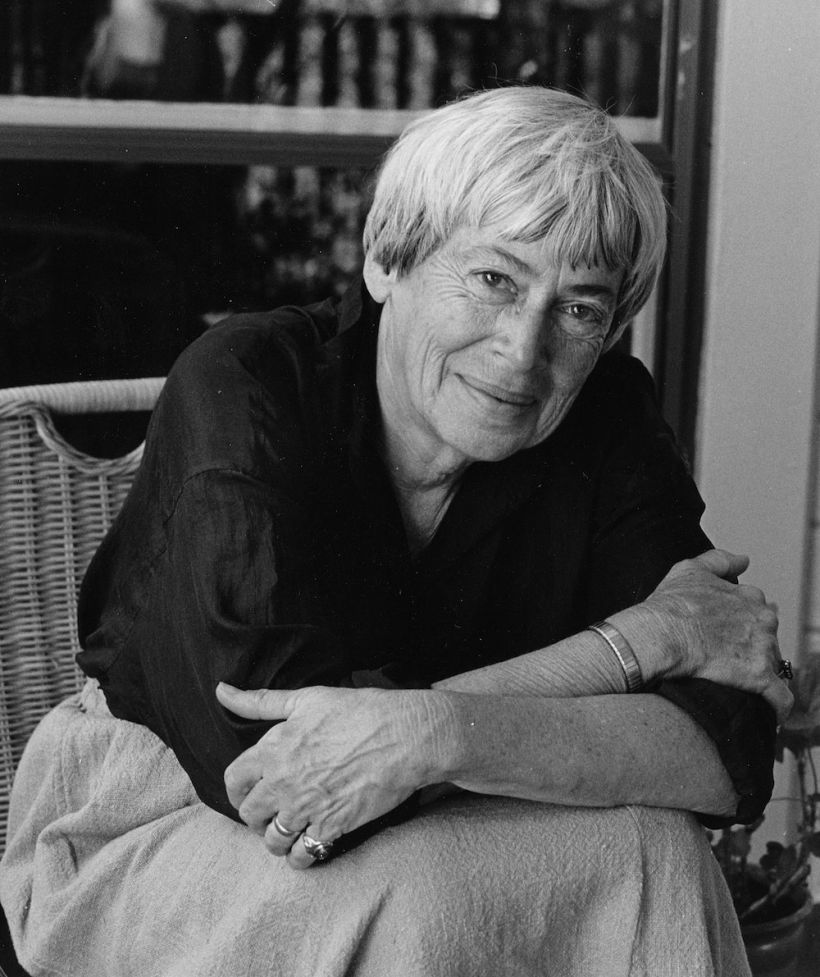 Ursula Le Guin pictured in 2009 by Marian Wood Kolisch, via Wikipedia.