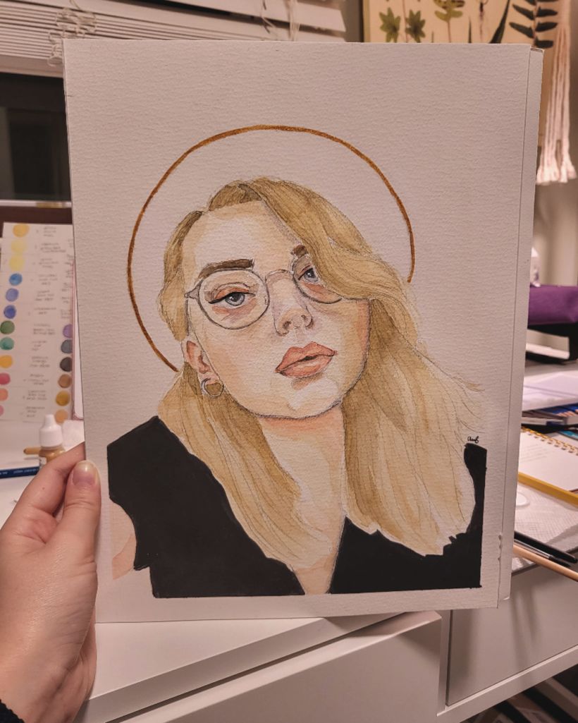 My project for course: Watercolor Portrait from a Photo 2