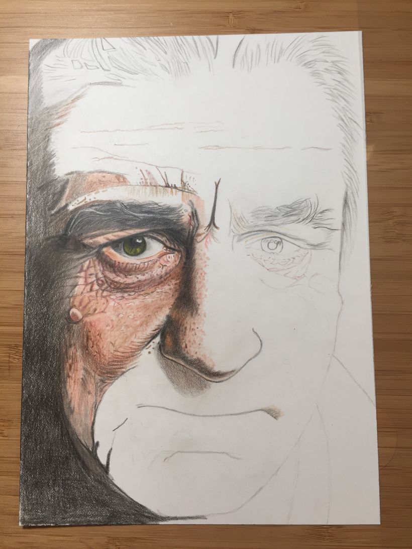 My project for course: Realistic Portrait with Coloured Pencils 4