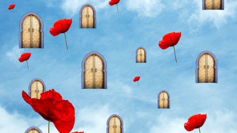 Collage "Huracán de flores" 13