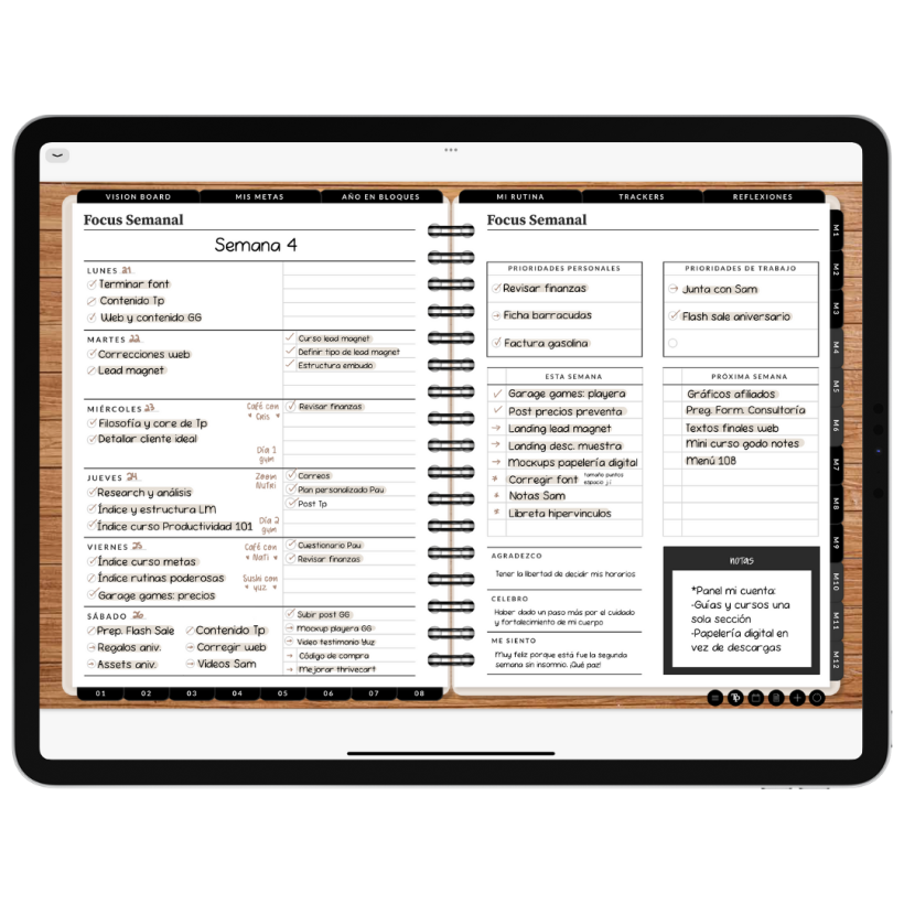Planner Digital: Focus Pages 2