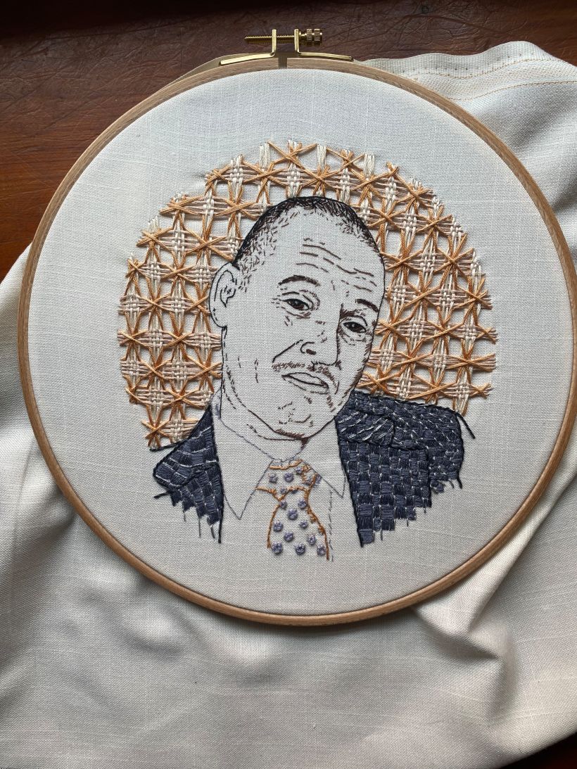 My project for course: Creation of Embroidered Portraits 7