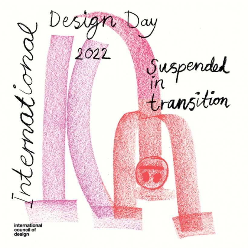 Das diesjährige IDD-Plakat, entworfen von Tyra Von Zweigbergk, über den Internationalen Rat für Formgebung.