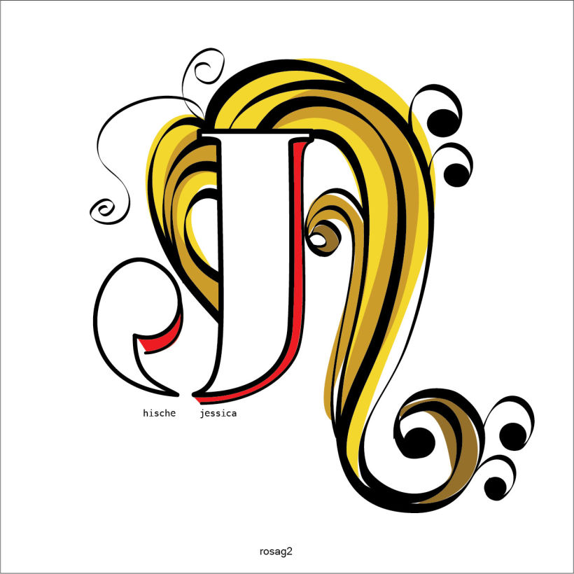 J for Jessica Hische, is an American lettering artist, illustrator, author, and type designer