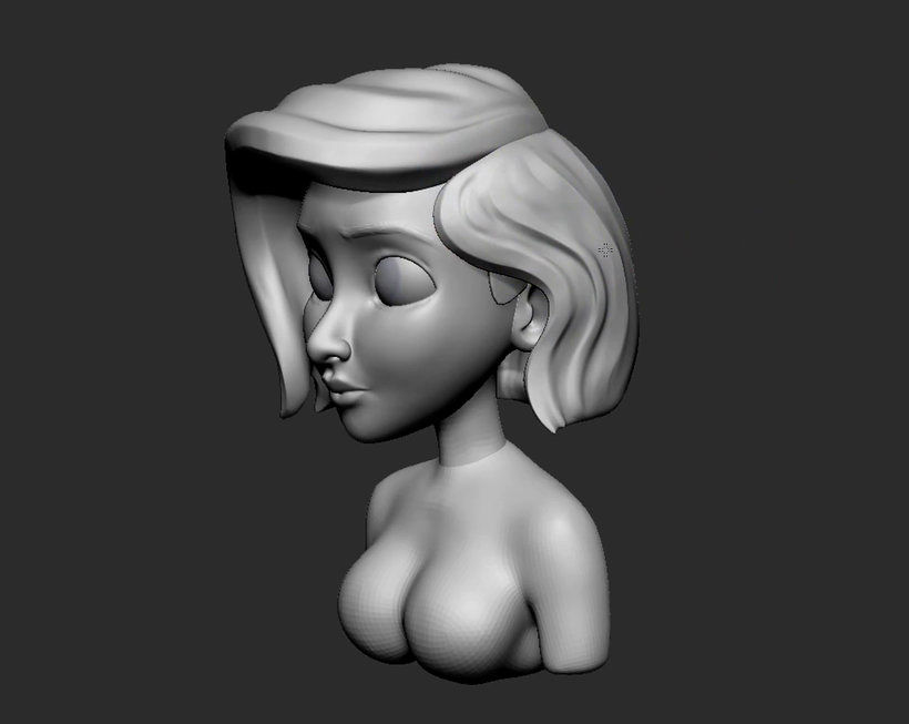 Princesa cartoon 3D: modela desde cero con ZBrush  10