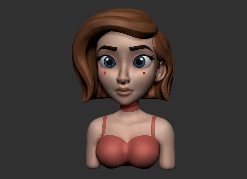 Princesa cartoon 3D: modela desde cero con ZBrush  14