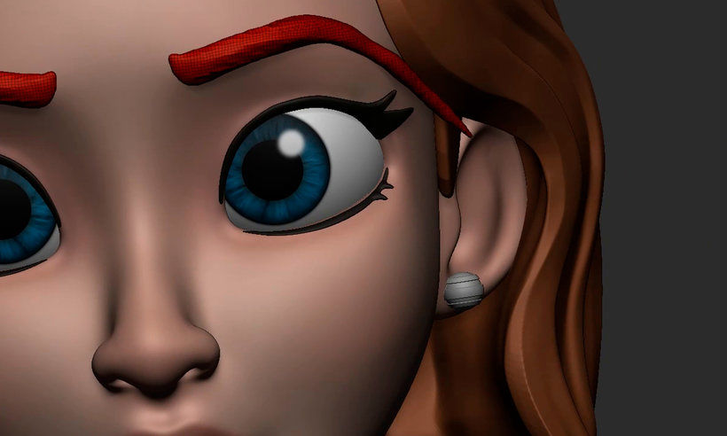 Princesa cartoon 3D: modela desde cero con ZBrush  15
