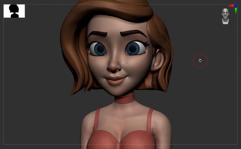Princesa cartoon 3D: modela desde cero con ZBrush  17