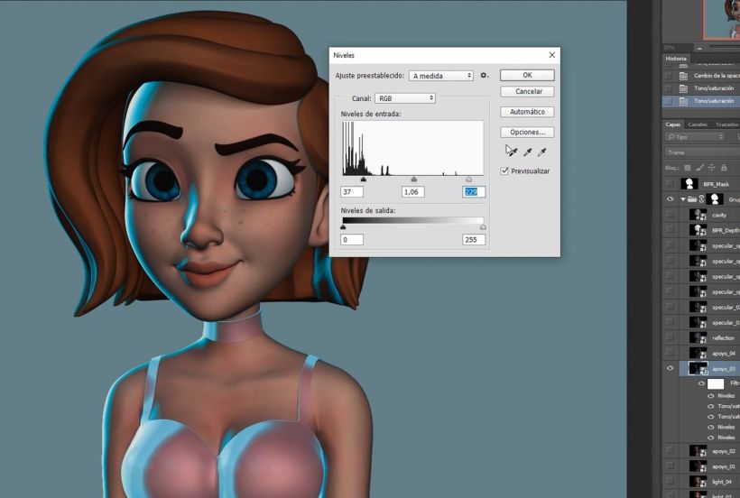 Princesa cartoon 3D: modela desde cero con ZBrush  20