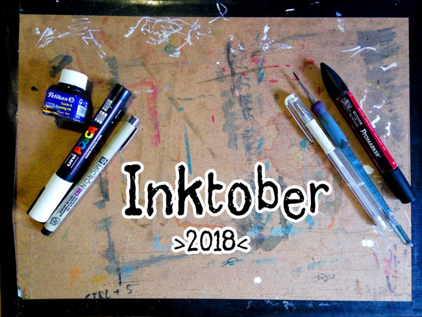 El reto de dibujar a tinta durante el mes de octubre.