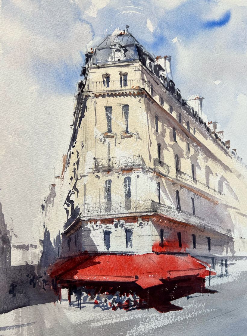 A beautiful Paris café.