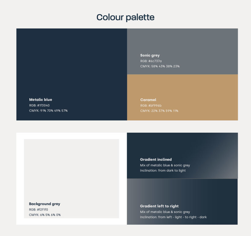 Legal Design & Build colour palette