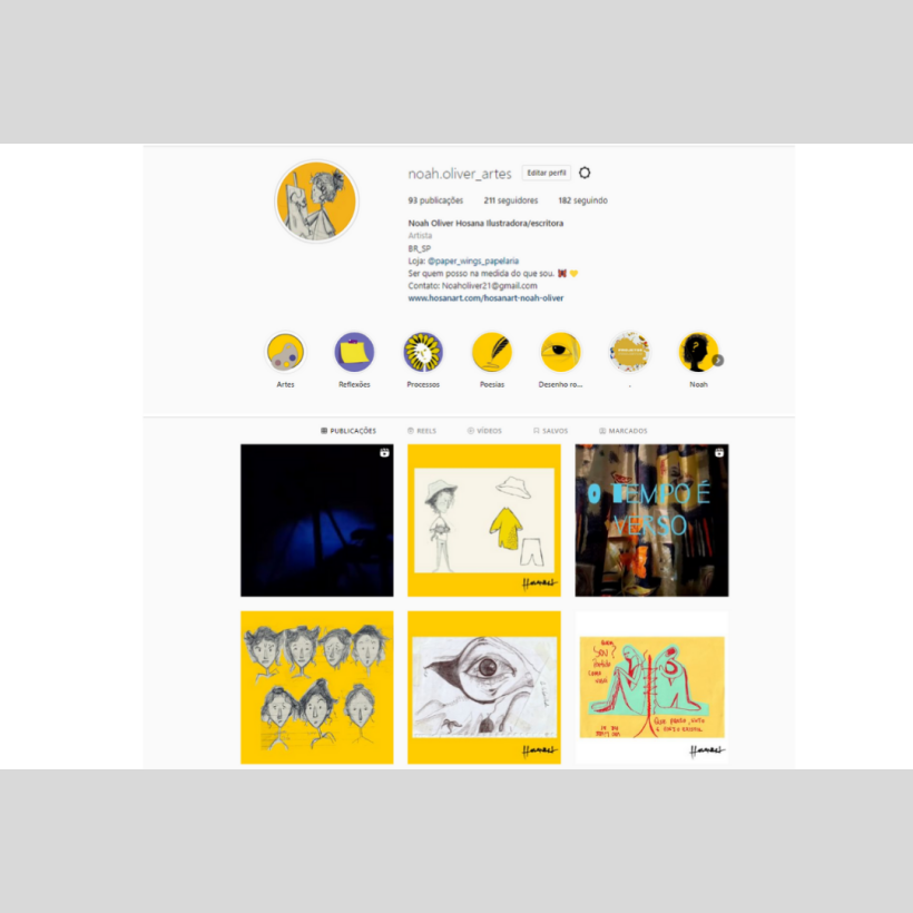 Meu projeto do curso: Criação de um portfólio de ilustração no Instagram 1