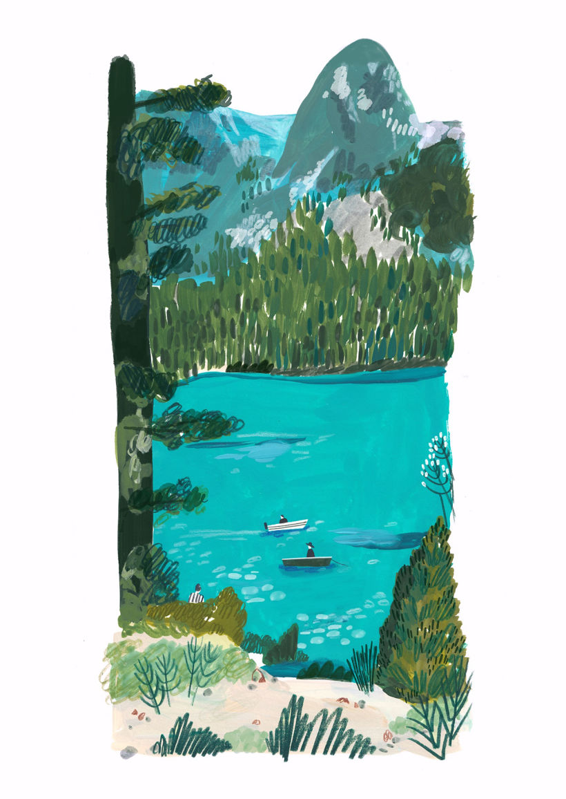 My project for course: Travel Sketchbook Illustration with Gouache