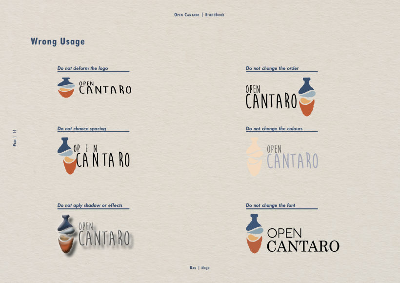Open Cantaro: Brandbook  14