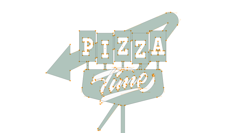 ^   Pizza Time Bezier   ^