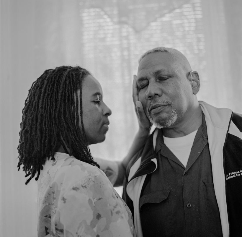Roselyn Guyan-Gordon and Karl Gordon. This image belongs to Days of Silence, a documentary piece documenting deafness.