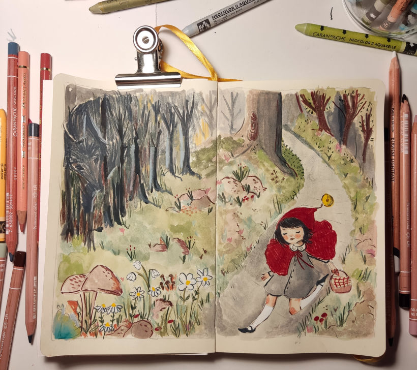 My project for course: Sketchbook Techniques for Children's Illustration 3