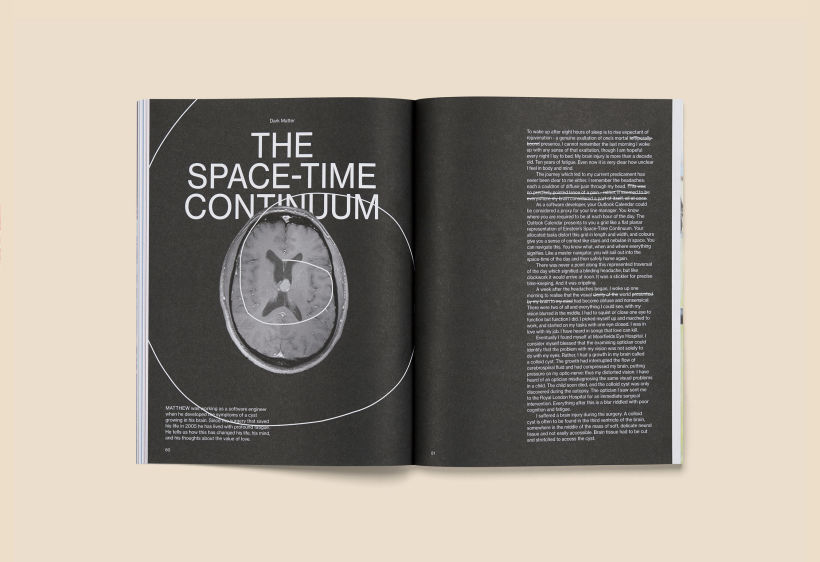 Matter Magazine: Design of a publication exploring life after brain injury 8