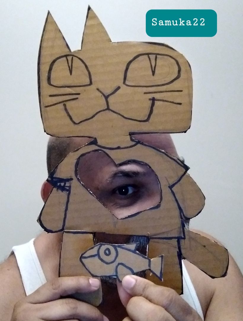Mi proyecto del curso: Misu, a short way to call cats in Venezuela/Papel maché para principiantes: esculpe un personaje colorido 2