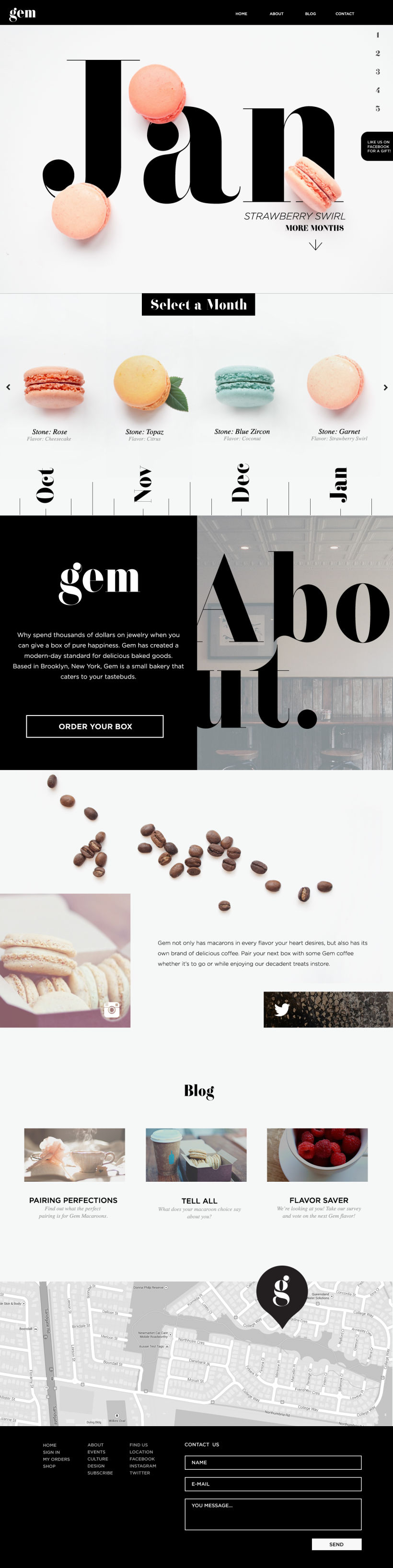 Gem Bakery Website 4