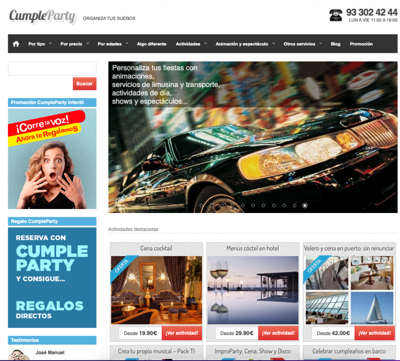CumpleParty: arquitectura, creación de contenido, product manager, community manager 3