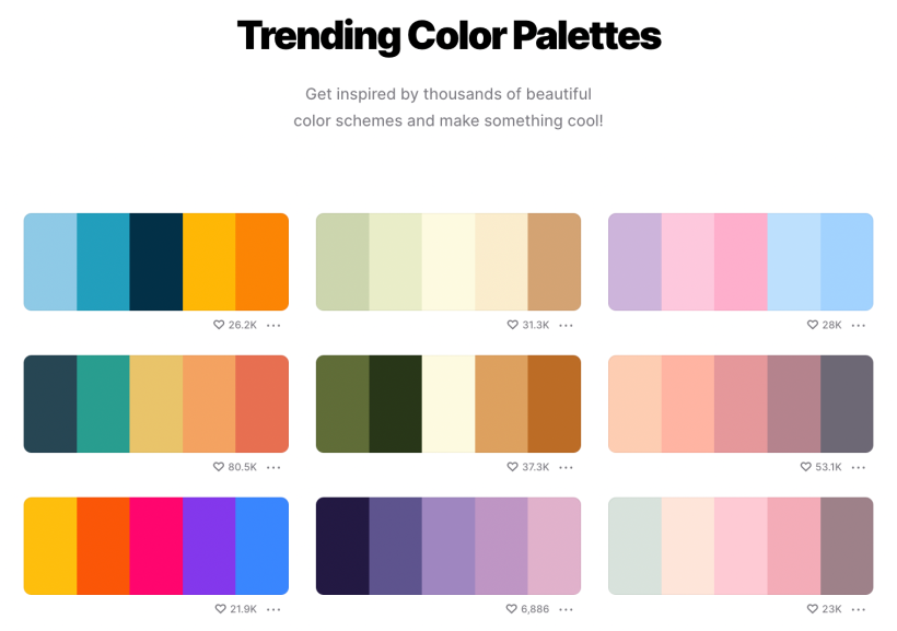 How To Create Stylish Color Combinations with Color Palette Cards