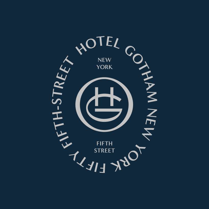 Hotel Gotham  - Brand identity design 1