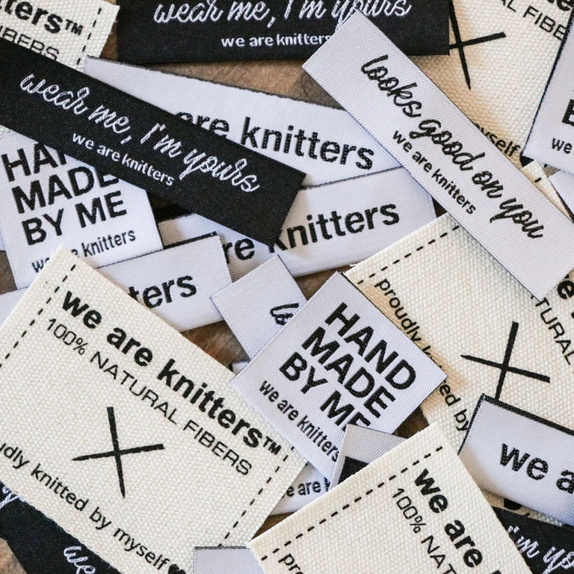 We Are Knitters | clothing tags