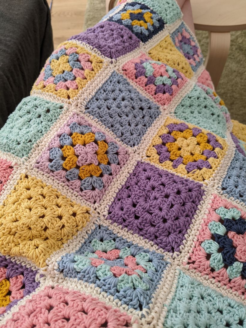 Mi proyecto del curso: Grannies de crochet: haz tu propio suéter ...