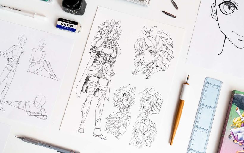 Manga: Selecting your drawing tools