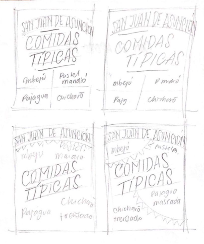 Mi proyecto del curso: Diseño y aplicación de lettering sobre pizarra para una fiesta de San Juan en Asunción. 3