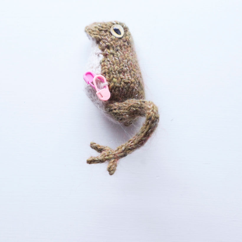 Fantasy Frog Knitting Digital Graphic · Creative Fabrica