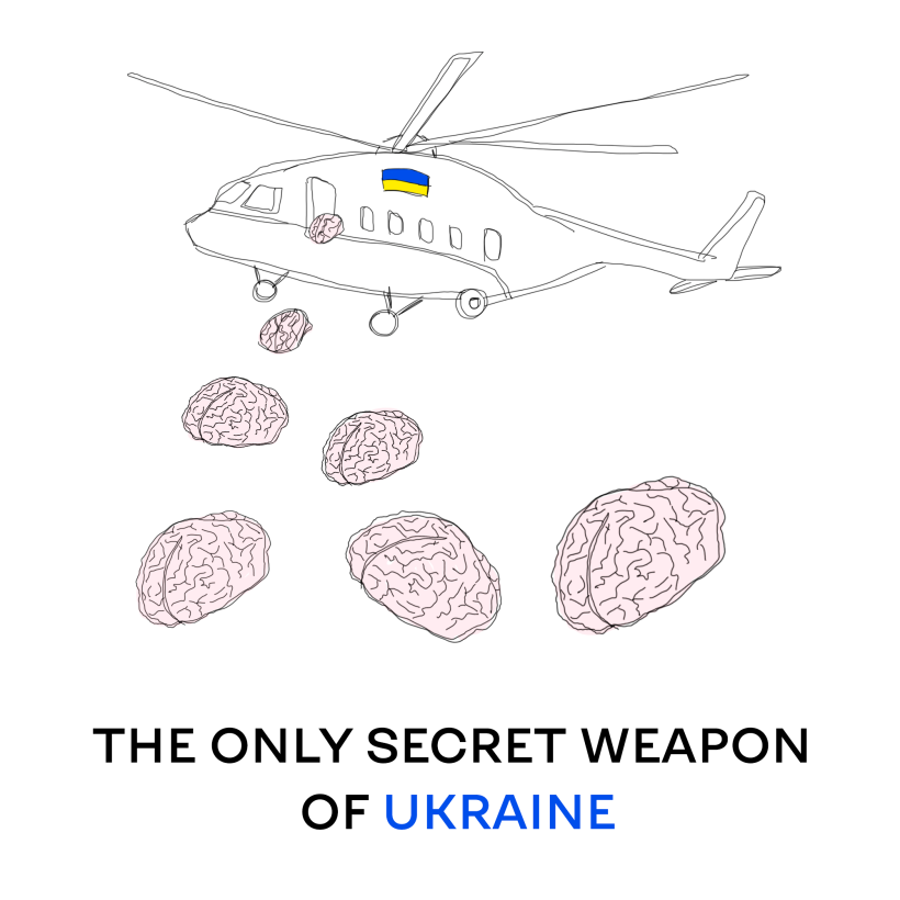 "Secret Weapon". Illustration by Olha Verpahovska.