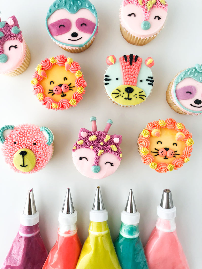 Such a fun set of cupcakes that are sure to make everyone smile.