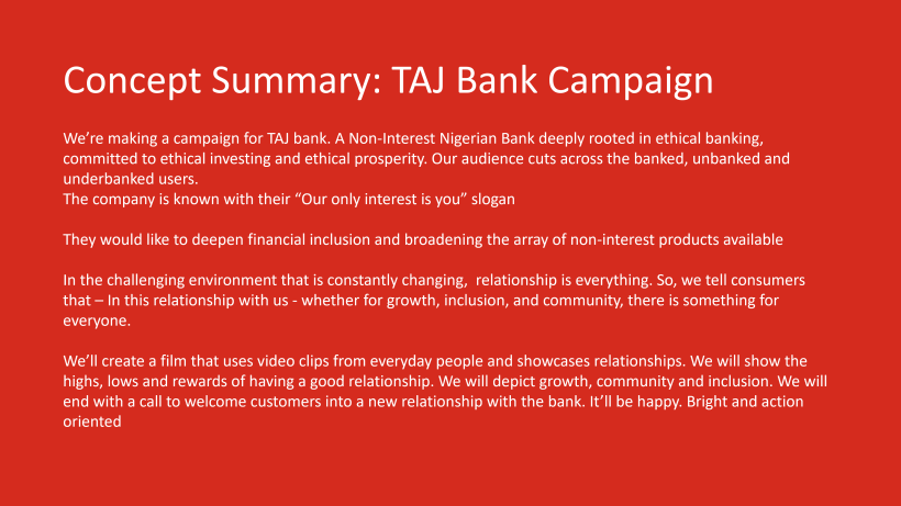 TAJ Bank Strategic Campaign  13